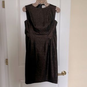 Bronze metallic cocktail dress